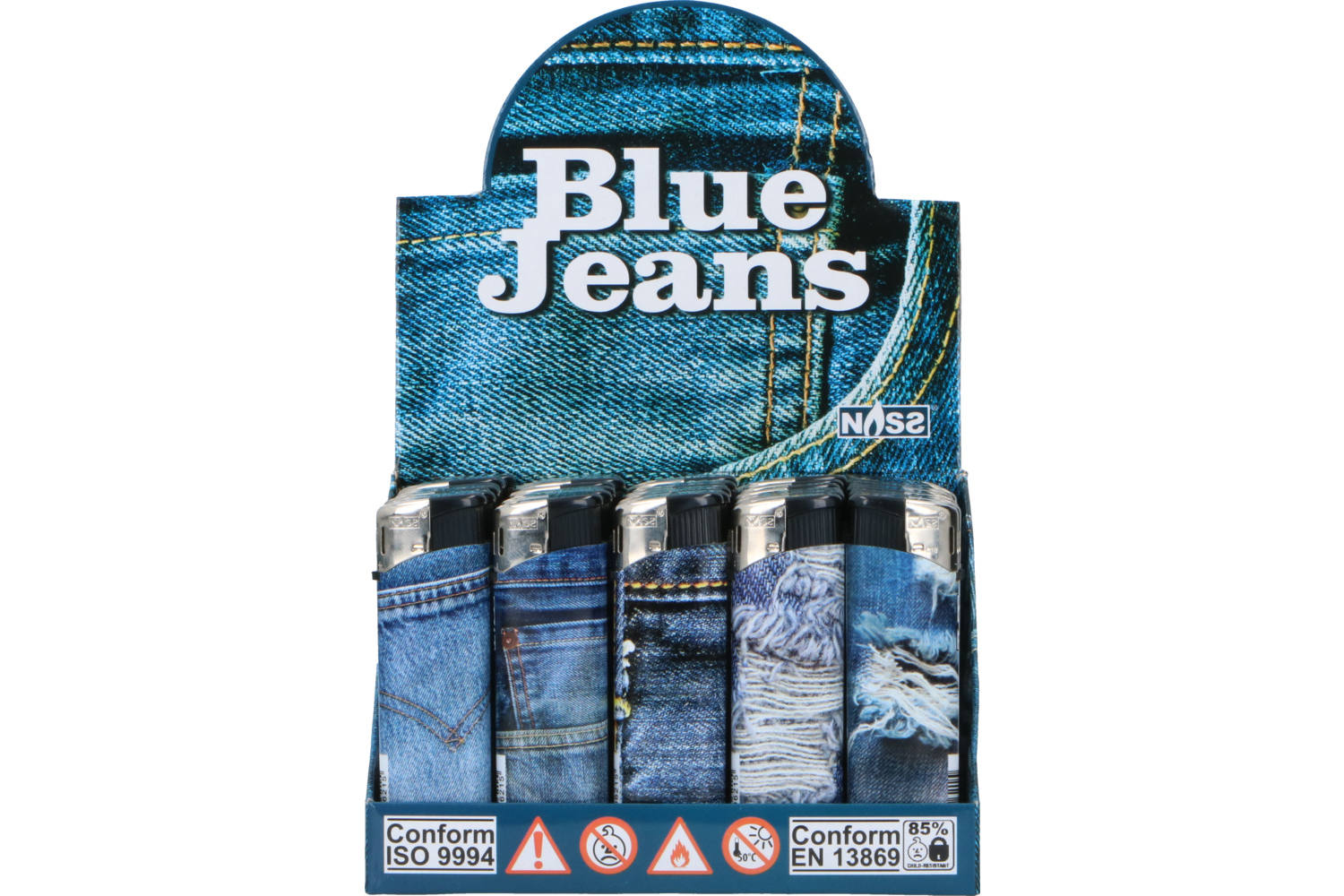 Aansteker, TobaliQ, blue jeans, electrisch 2
