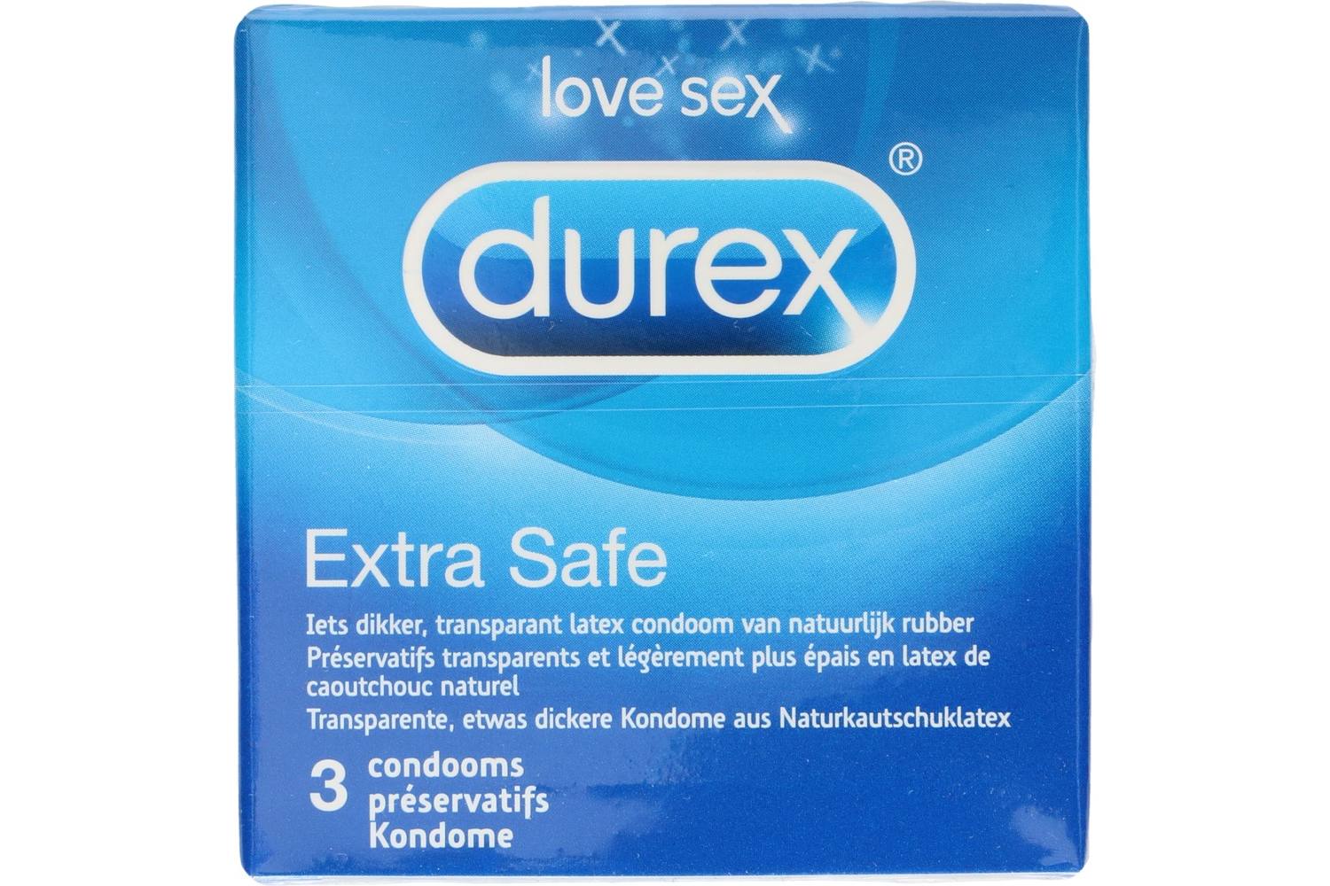 Condoom, Durex, extra safe, 3 stuks 2