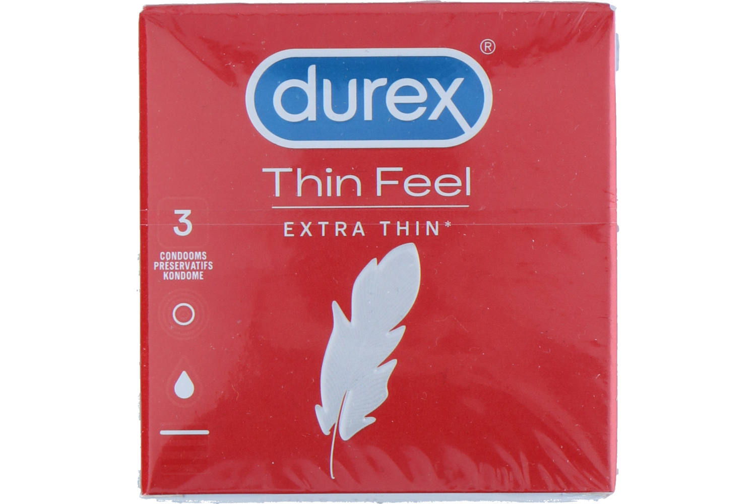 Condoom, Durex, thin feel, 3 stuks 2