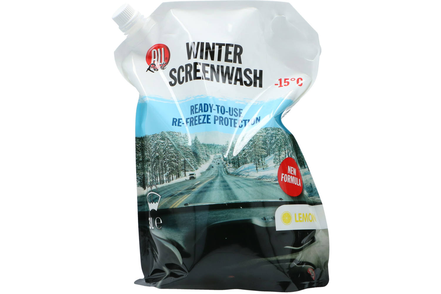 Screenwash, ALLRIDE, winter, 3l, -15°C, pouch 2