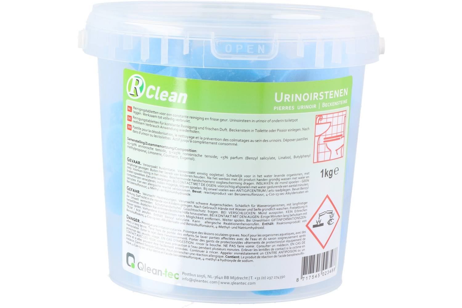 Urinoirstenen, Qlean-tec, 1kg 2