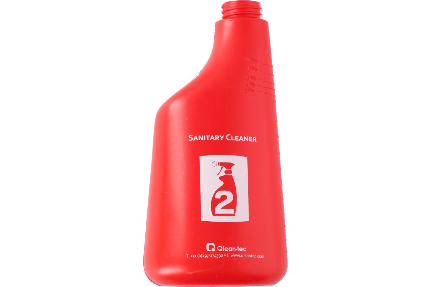Sproeiflacon, Christeyns, rood, sanitair (zonder sprayer 8717545025574) 2