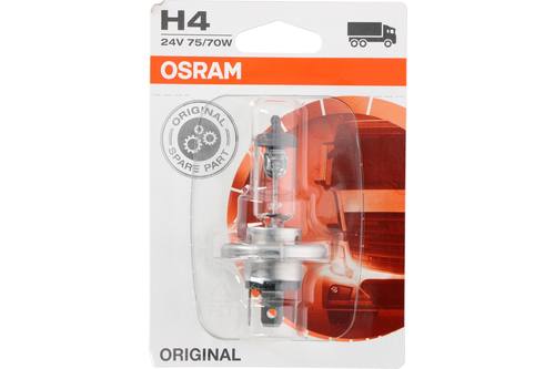Truck lamp, Osram, 24V, H4, 75/70W, wit 1