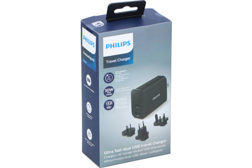 Reislader, Philips, Type C - USB A, 30W 1