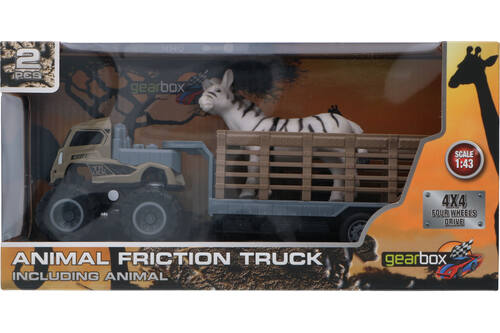 Speelgoed, Gearbox, Truck, 4 assorti, Inclusief dieren Inclusief dieren 1