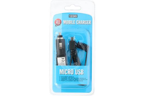 Oplader, AllRide, micro USB, 12-24V 1