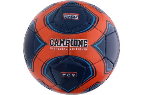 Voetbal, Campione, oranje/blauw, 22cm, maat 5 1