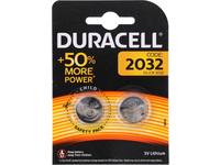 Batterij, Duracell, 2032, 2 stuks, DL2032 / CR2032 1